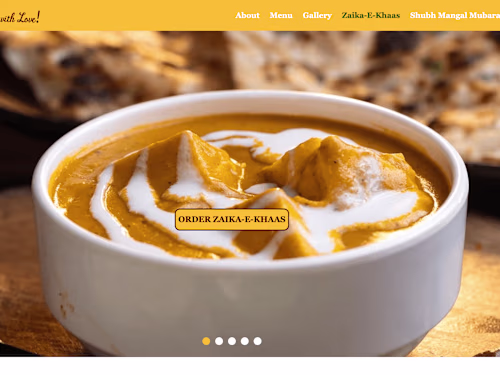 Restaurant Website with online order feature