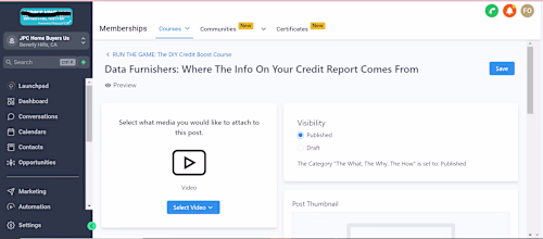 Course Creation with GoHighLevel
Overview: Developed