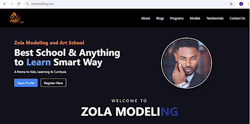 Modeling School Website for models can schedule their class ...