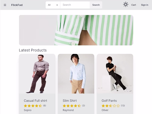 E-Commerce Website with Custom Design