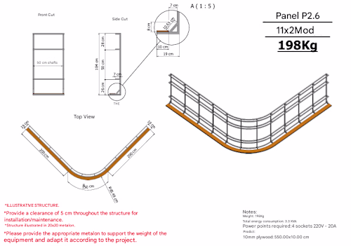 🔄 Curved LED Structures (Convex or Concave) – 3D