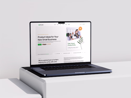 iBook: Web design for book store