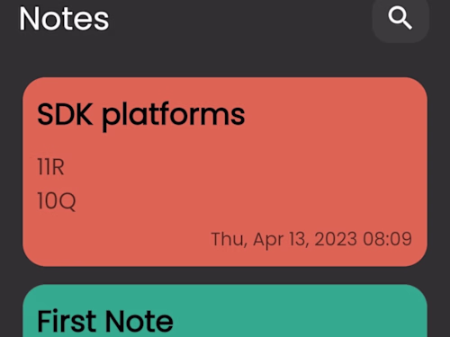 Notes Application