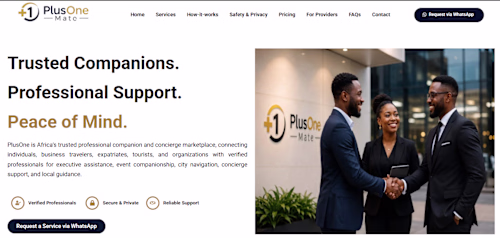 PlusOneMate – WordPress Landing Page