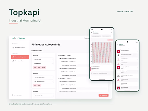Topkapi | Industrial Monitoring Mobile & Desktop UX/UI