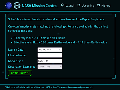 NASA Habitable Planet API