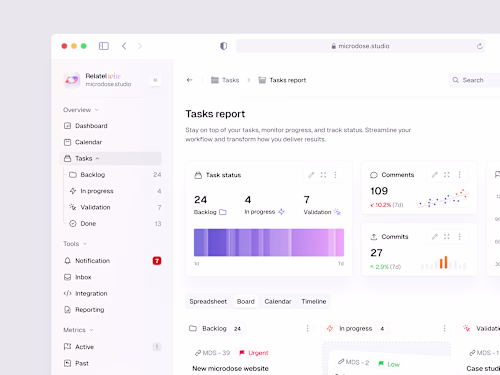 CRM Task Board