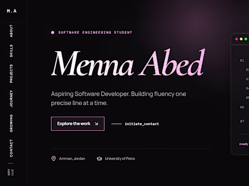 A modern and responsive personal