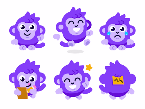 Raena monkey mascot 