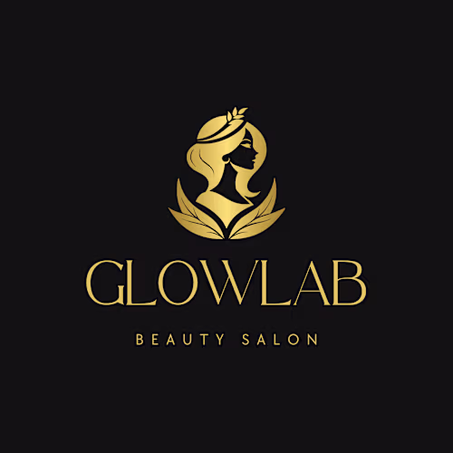 GlowLab beauty salon logo