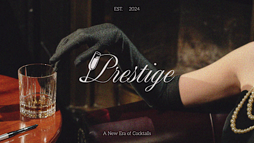 Prestige Cocktail Bar | Brand Identity Design