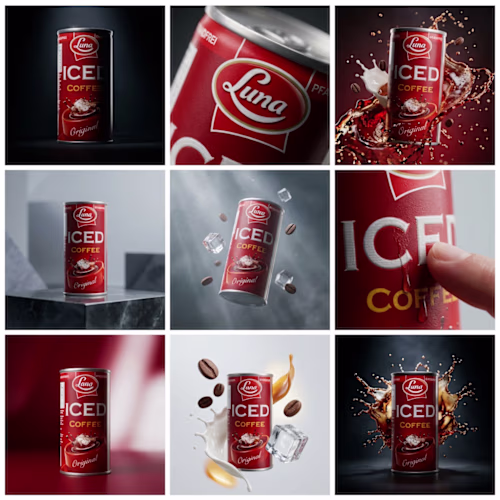 Luna Iced Coffee: Cinematic Motion