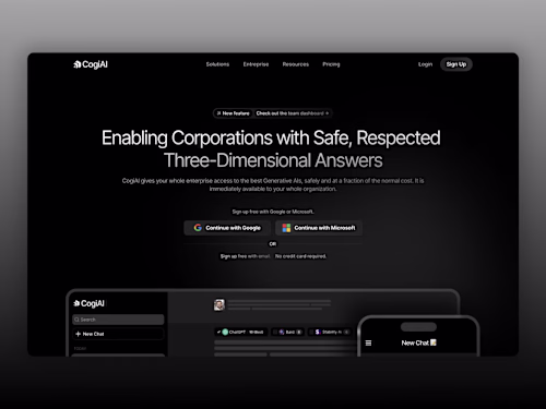 CogiAI — Framer SaaS Website