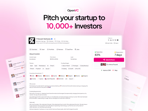 OpenVC Investor Profiles Redesign