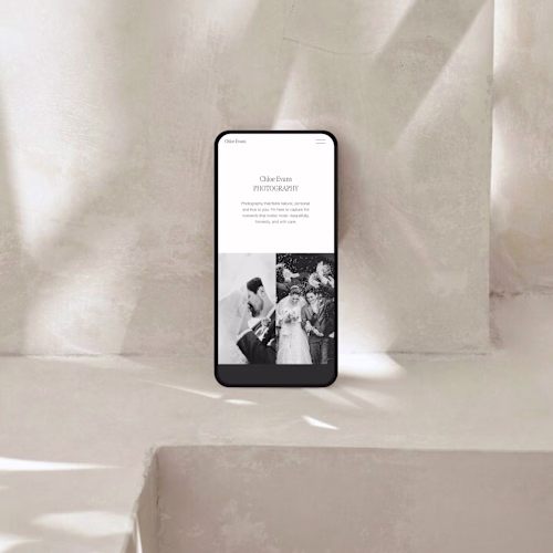 Chloe Evans Photography | Web Design