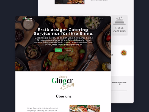 Ginger Catering Website