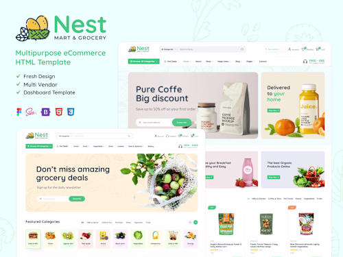Nest - Multipurpose eCommerce HTML