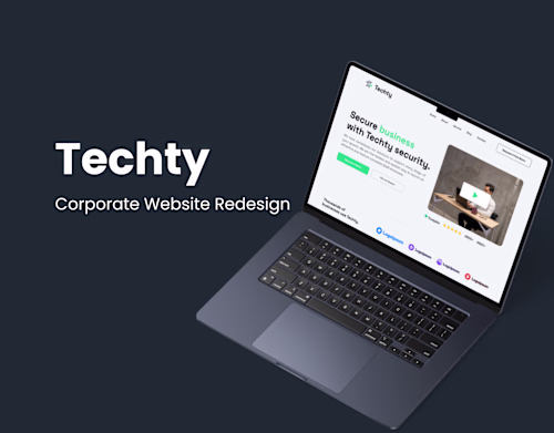 Techty — Corporate Website UI Redesign