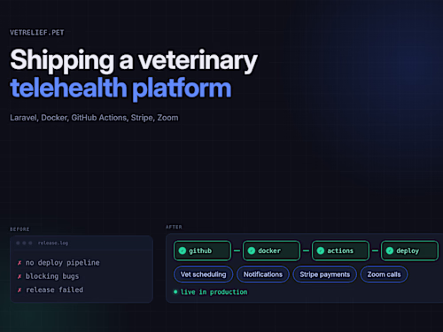 Shipping a Veterinary Telehealth Platform to Production