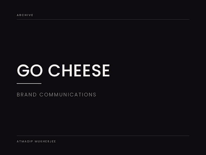 Go Cheese — Brand Communications