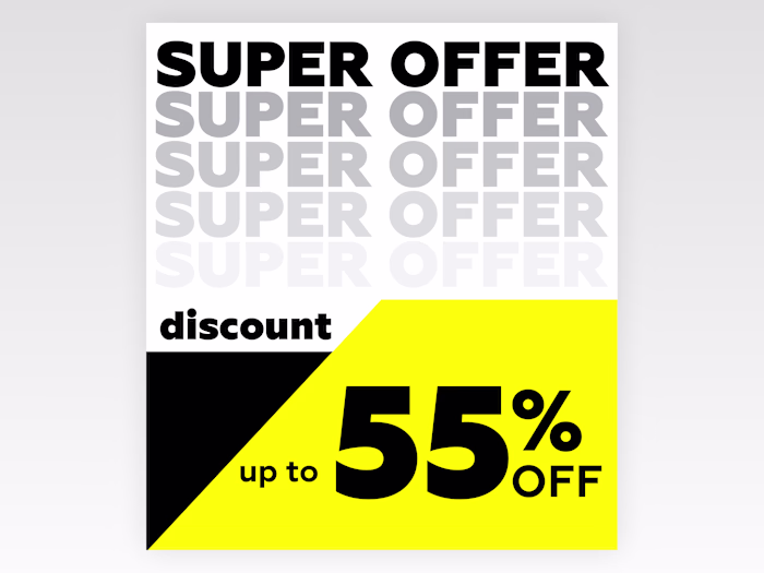 Bold Super Offer Promo Banner