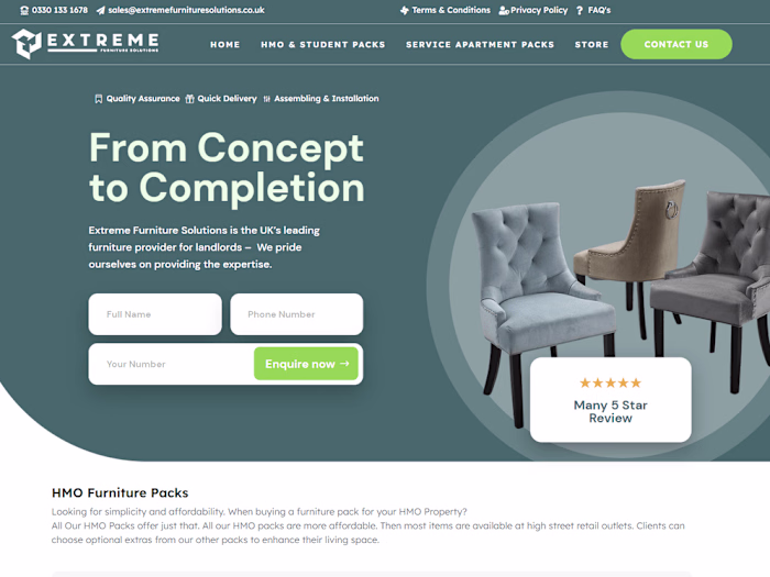 WordPress Website build in Divi builder for EFS
