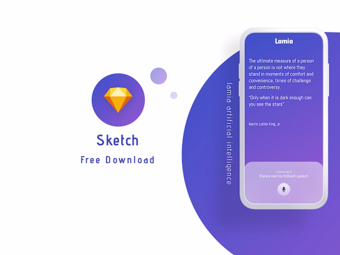 lamia artificial intelligence app concept