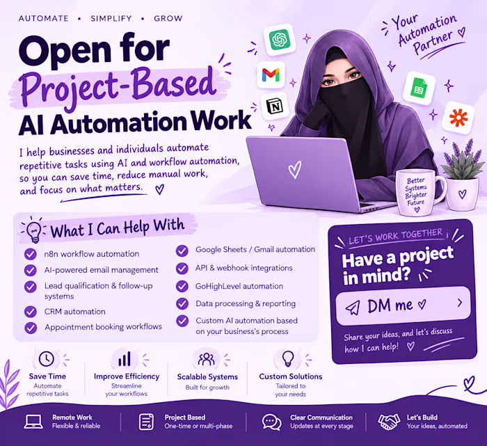 💜 Open for project-based AI