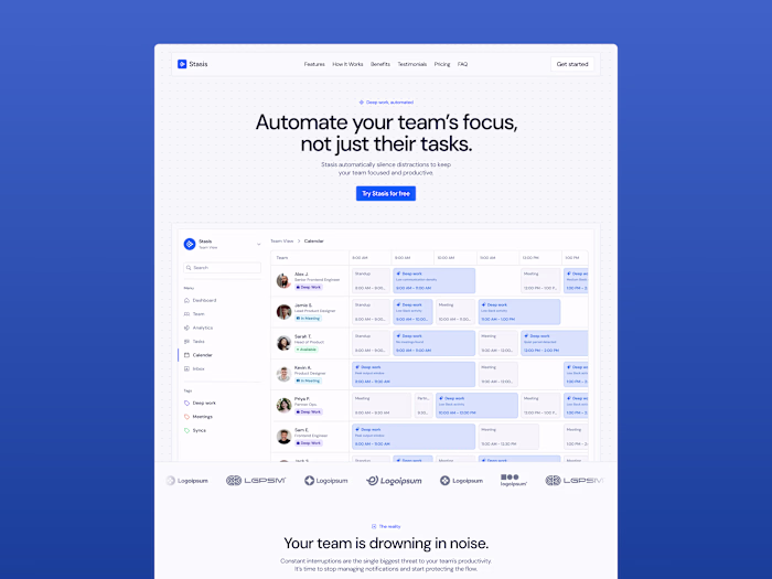 Stasis - SaaS Launch Framer Template
