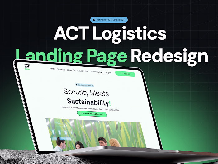 CRO Optimized Landing Page UI/UX Design (Logistic Firm)