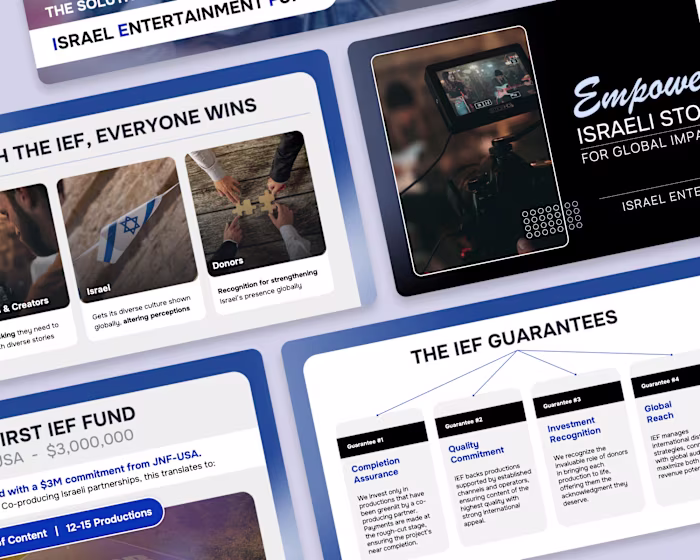 Designing the Donor Deck for the Israel Entertainment Fund