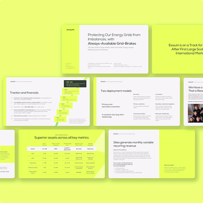 Exaum: Investor Pitch Deck in Half a Day