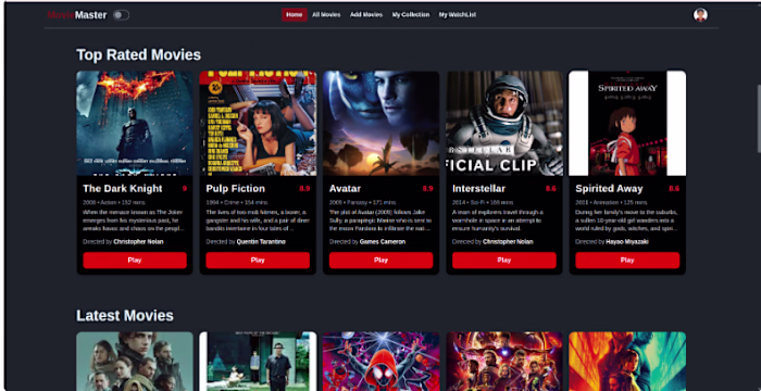 A full-stack movie library platform