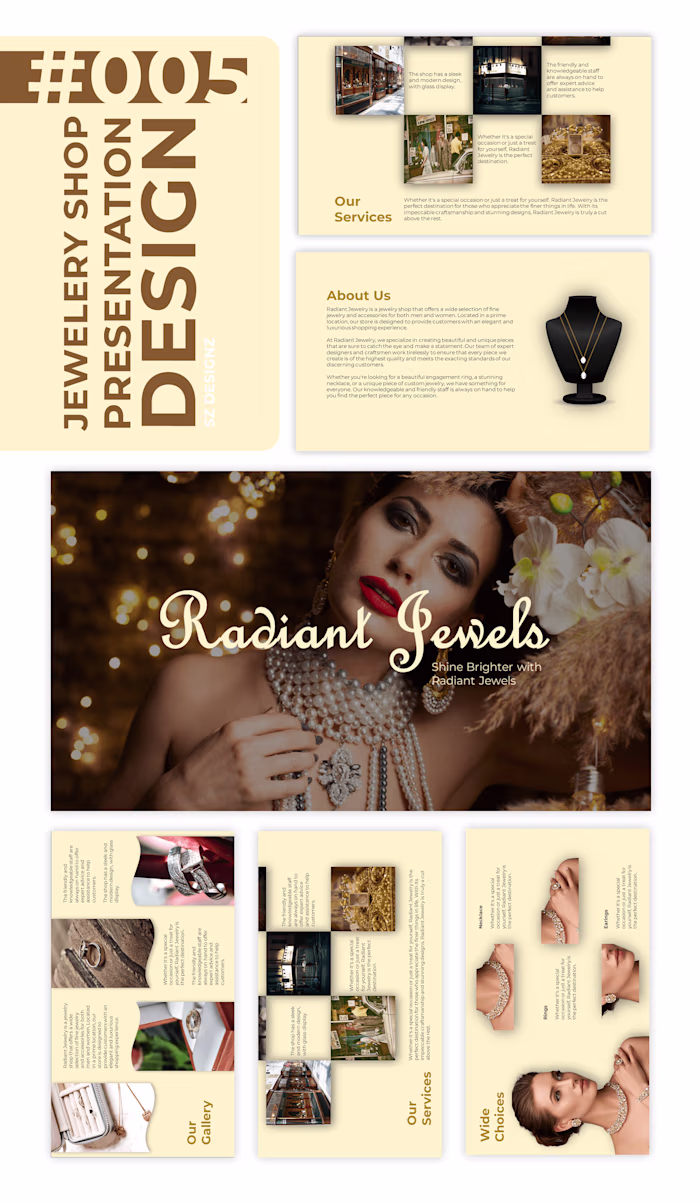 Presentation for a Jewelry Shop