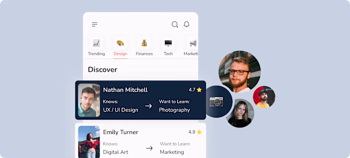 Skill Mate connects people to learn and teach each other