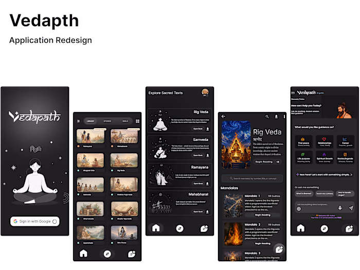 Redesigned Vedapth, a digital platform