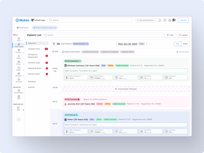 Notes Webapp - ERP for Healthcare