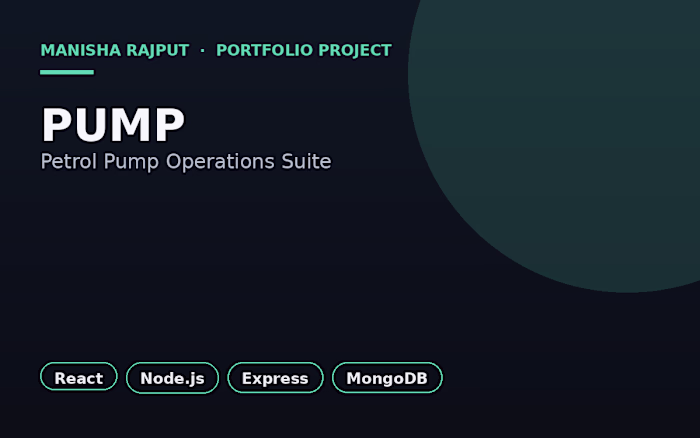 PUMP – Petrol Pump Operations Suite