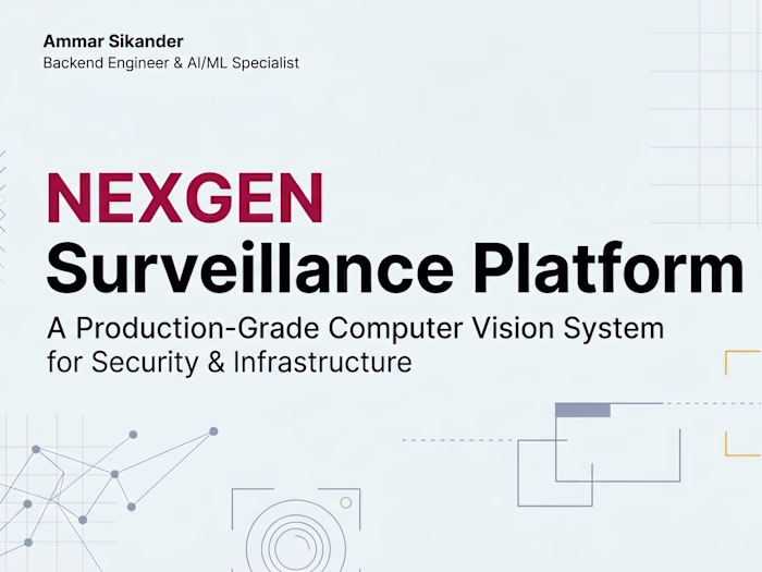 Advanced Computer Vision Platform for Real-Time Monitoring