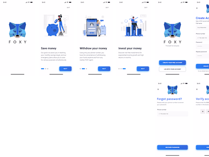 Bank app Login methods