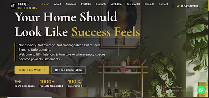 Designed and built the website