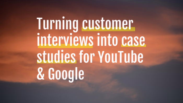 YouTube/Google Case Studies Development