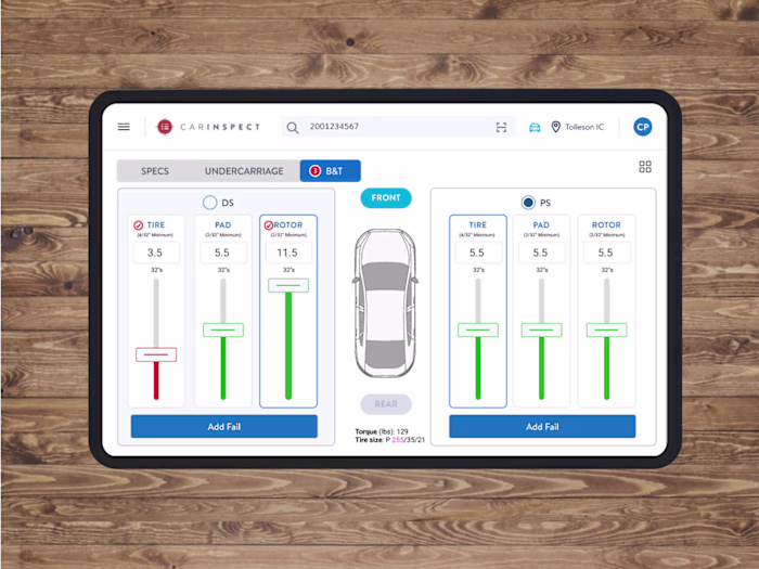 Internal Inspection app for used cars startup