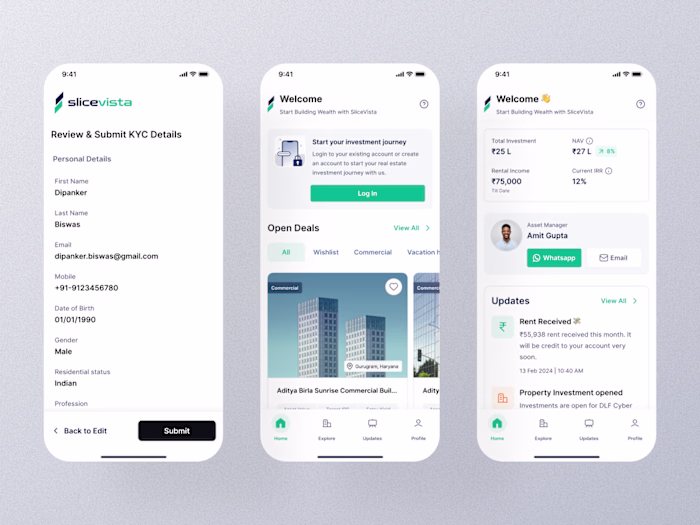 Real Estate App : Mobile Version
