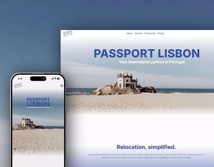 FRAMER LANDING PAGE + BRANDING :: PASSPOR TLISBON