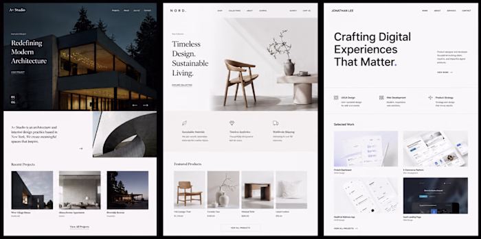 Selected Website Design Collection