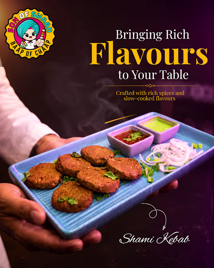 Designed a promotional restaurant poster