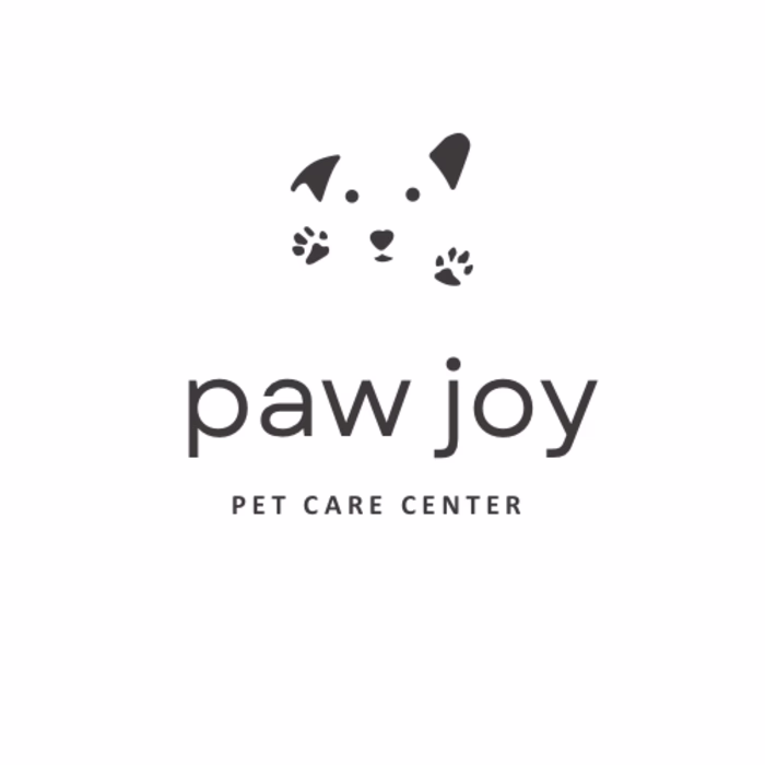 Paw joy -cute minimalist pet care logo