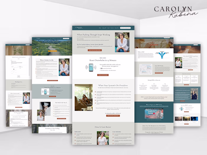 Kajabi Website & Program Build for Carolyn Kubena