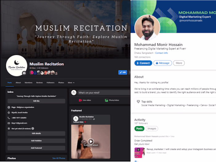 Full SEO Optimized Social Media Profiles

